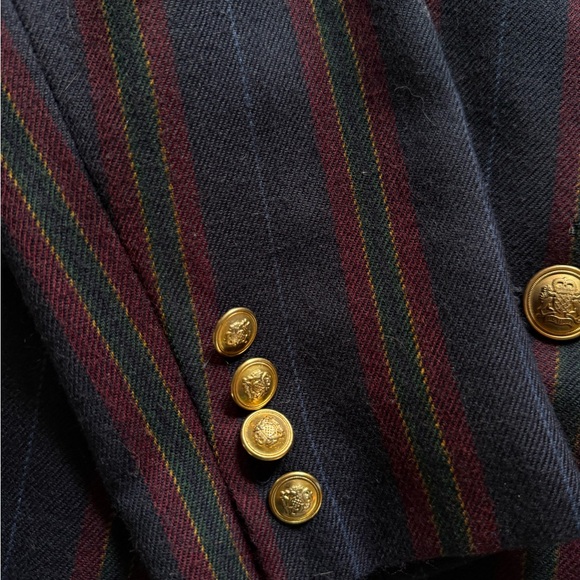 Vintage HTF 100% Wool Ralph Lauren Embroidered Blazer - Picture 7 of 16